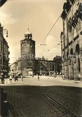 Goerlitz Sachsen Marienplatz und Dicker Turm Kat. Goerlitz