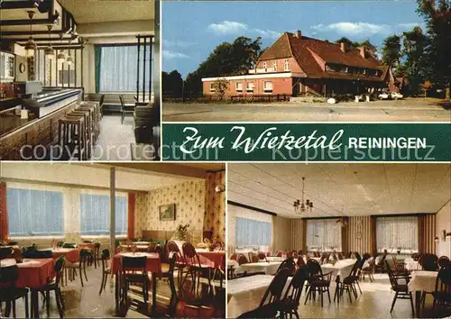 Reiningen Wietzendorf Gasthaus Zum Wietzetal Gastraeume Bar Kat. Wietzendorf