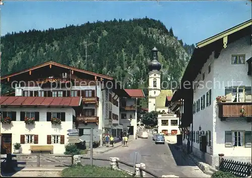 Reit Winkl Dorfpartie Kirche Kat. Reit im Winkl