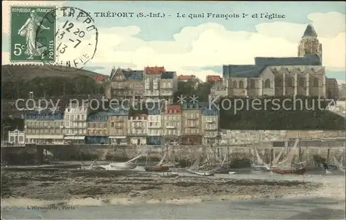 Le Treport Quai Francois Ier Eglise Kat. Le Treport