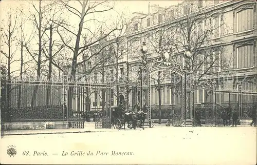 Paris La Grille du Parc Monceau Kat. Paris
