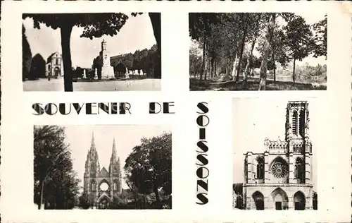 Soissons Aisne Eglise Cathedrale Allee Kat. Soissons