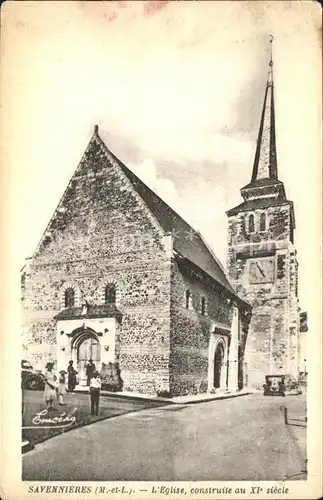 Savennieres Eglise construite au XI siecle Kirche Kat. Savennieres