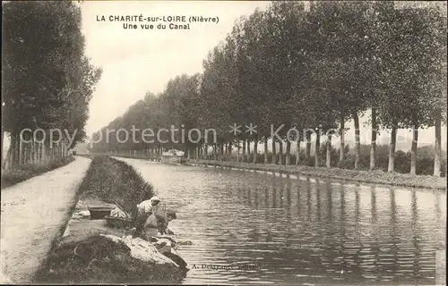 La Charite sur Loire Vue vue du Canal Kat. La Charite sur Loire