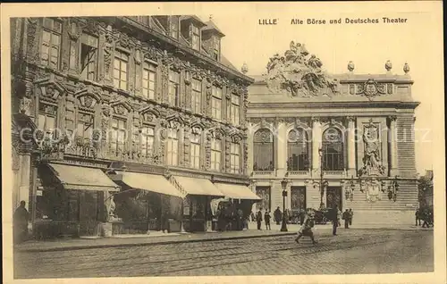 Lille Nord Alte Boerse und Deutsches Theater La Bourse Theatre Kat. Lille