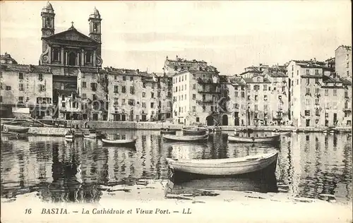 Bastia Cathedrale et Vieux Port Kathedrale Alter Hafen Kat. Bastia
