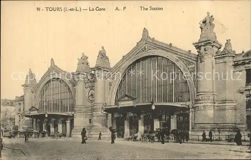 Tours Indre et Loire La Gare Bahnhof Kat. Tours