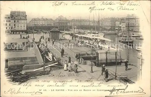 Le Havre Vue sur le Bassin du Commerce Kat. Le Havre