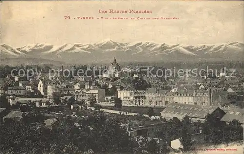Tarbes Vue generale et Chaine des Pyrenees Kat. Tarbes