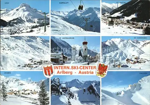 St Anton Arlberg St. Anton Kirche Kappallift Stuben Valluga Lech Kat. St. Anton am Arlberg