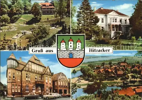 Hitzacker Elbe Schloss Minigolf Rathaus Panorama Kat. Hitzacker (Elbe)