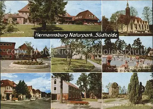 Hermannsburg Volkshochschule Sankt Peter und Paul Hermann Loens Stein  Kat. Hermannsburg