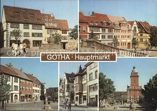 Gotha Thueringen Hauptmarkt Kirche Stadtansichten Kat. Gotha