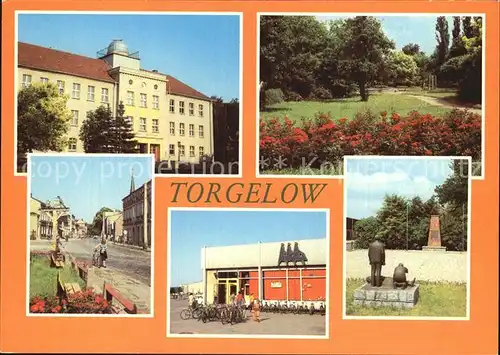 Torgelow Kopernikus Oberschule Park Rathaus HO Kaufhalle Ehrenmal Kat. Torgelow