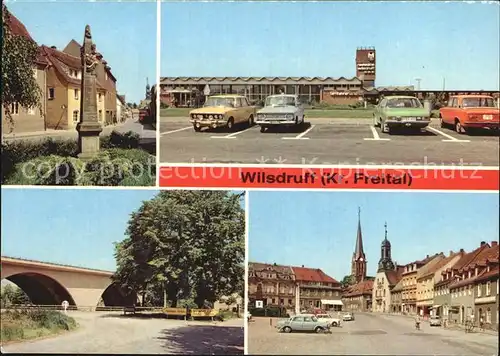 Wilsdruff Postsaeule Autobahn Raststaette Bruecke Markt Kat. Wilsdruff
