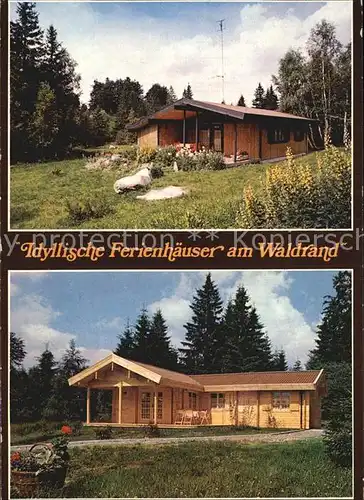 Fichtelberg Bayreuth Ferienhaeuser am Waldrand  Kat. Fichtelberg