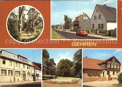 Gehren Thueringen Vertragsgaststaette Goldener Hirsch Stadtpark  Kat. Gehren Thueringen