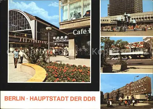 Berlin S Bahnhof Alexanderplatz Pressecafe Karl Liebkneckt Strasse  Kat. Berlin