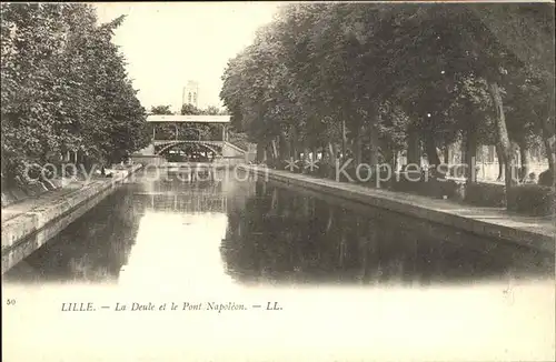 Lille Nord La Deule et le Pont Napoleon Kat. Lille