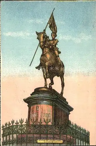 Lille Nord Statue de Jeanne d Arc Monument Reiterstandbild Kat. Lille
