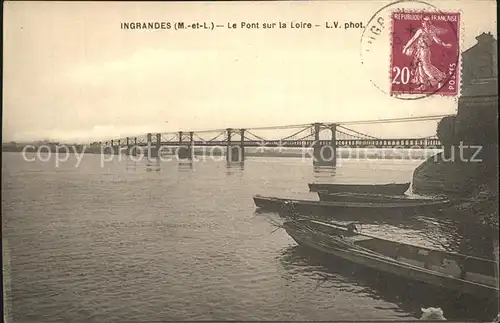 Ingrandes Maine et Loire Pont sur la Loire Kat. Ingrandes