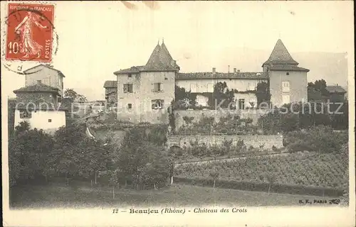 Beaujeu Rhone Chateau des Crois Schloss Kat. Beaujeu