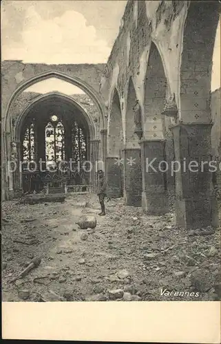 Varennes en Argonne Grande Guerre Ruinen 1. Weltkrieg Kat. Varennes en Argonne