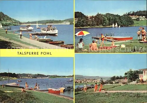 Poehl Vogtland Talsperre Badestrand  Kat. Poehl Vogtland