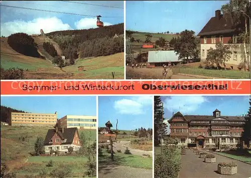 Oberwiesenthal Erzgebirge Sprungschanzen Hotel Bergfrieden Erholungsheim IG Wismut Kat. Oberwiesenthal