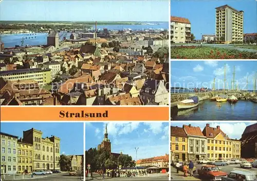 Stralsund Mecklenburg Vorpommern Leninplatz Ostkreuz Heinrich Heine Ring Hafen Alter Markt Kat. Stralsund