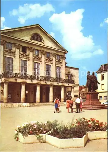 Weimar Thueringen Nationaltheater Goethe Schiller Denkmal Kat. Weimar