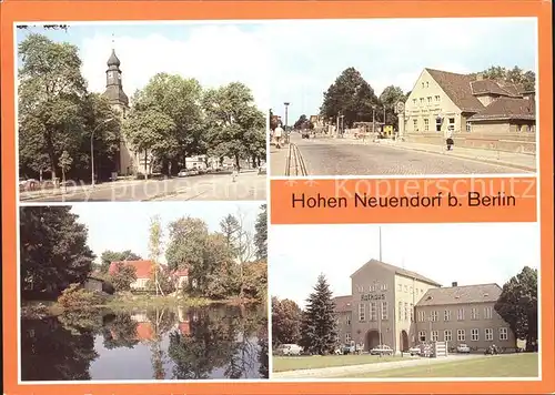 Hohen Neuendorf Kirche S Bahnhof Rotpfuhlen Rathaus Kat. Hohen Neuendorf