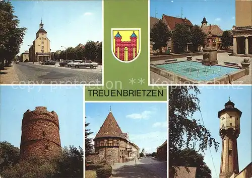 Treuenbrietzen Rathaus Sabinchenbrunnen Pulverturm Heimatmuseum Wasserturm Kat. Treuenbrietzen