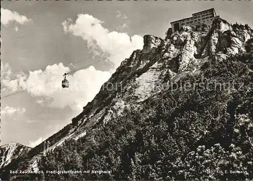 Bad Reichenhall Predigstuhlbahn mit Berghotel Kat. Bad Reichenhall