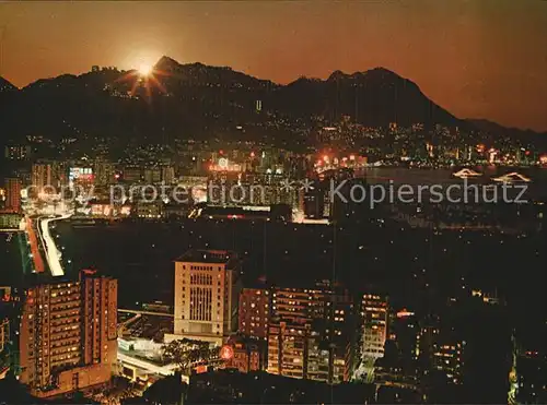 Hong Kong Eastern District bei Nacht Kat. Hong Kong