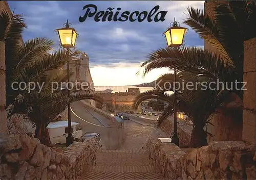 Peniscola Castillo Kat. Spanien