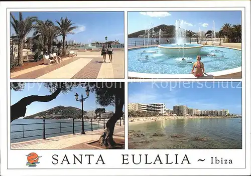 Santa Eulalia del Rio Brunnen Promenade  Kat. Ibiza Islas Baleares