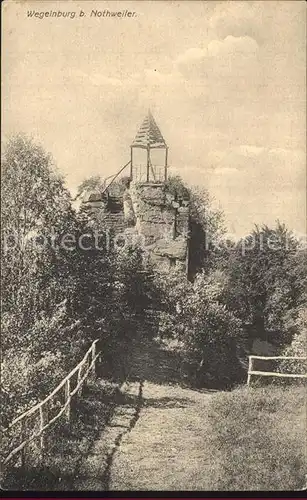 Wegelnburg Ruine Kat. Nothweiler