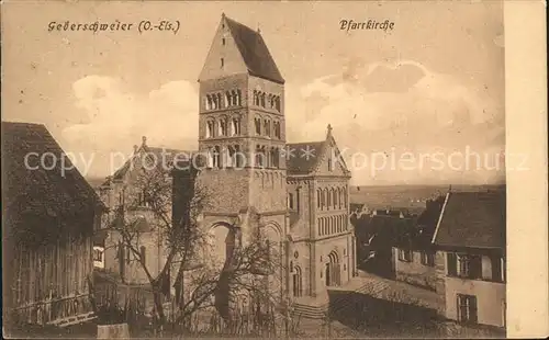 Geberschweier Gueberschwihr Elsass Pfarrkirche 