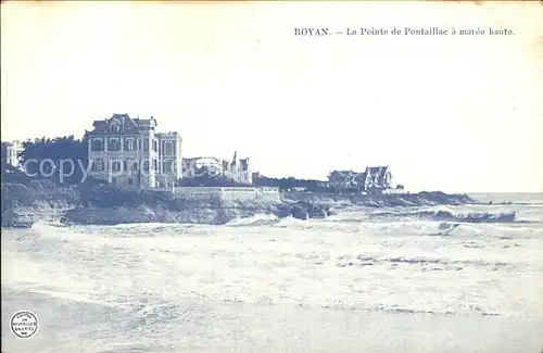 Royan Charente Maritime La Pointe de Pontaillac a maree haute Kat. Poitiers Charentes