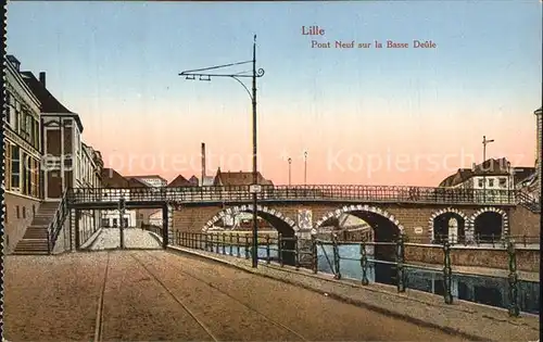 Lille Nord Pont Neuf sur la Basse Deule Kat. Lille