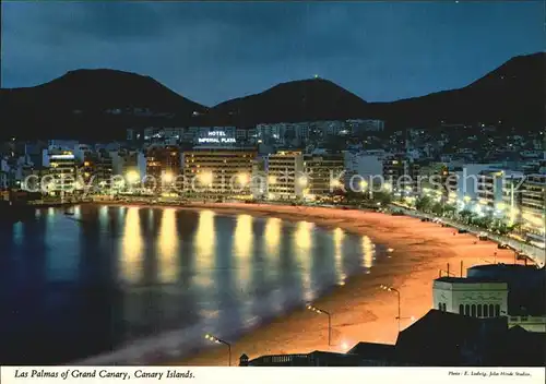 Las  Palmas Nachtaufnahme Kat. Spanien