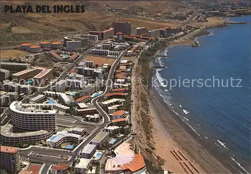 Playa del Ingles Gran Canaria Luftaufnahme Kat. San Bartolome de Tirajana