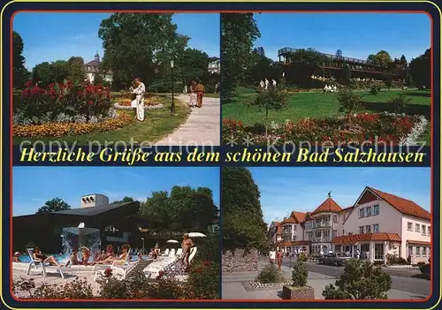 Bad Salzhausen Kurgarten Thermalbad Platz  Kat. Nidda