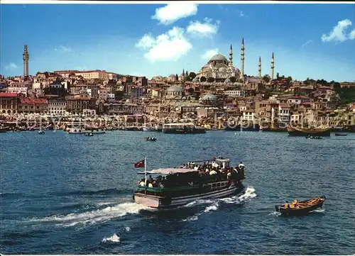 Istanbul Constantinopel The Golden Horn and the Mosque of Soliman the Magnificent Kat. Istanbul