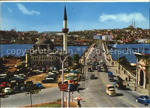 Istanbul Constantinopel Sokullu Moschee und Atatuerk Bruecke Kat. Istanbul