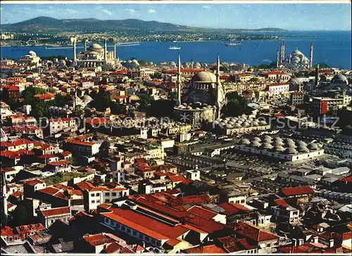 Istanbul Constantinopel Hagia Sophia und Blaue Moschee in der Altstadt Kat. Istanbul