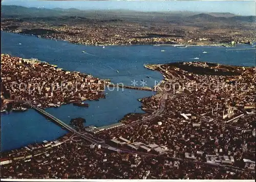 Istanbul Constantinopel Golden Horn Bridge and Bosphorus Kat. Istanbul