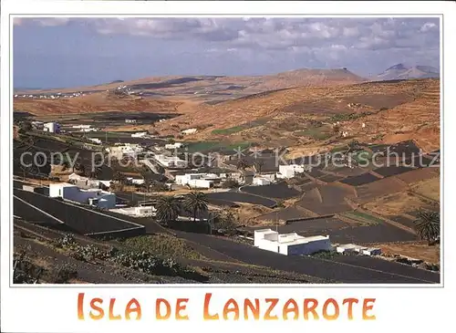 Lanzarote Kanarische Inseln Fliegeraufnahme