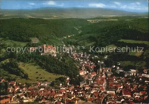 Kulmbach Fliegeraufnahme mit Plassenburg Kat. Kulmbach